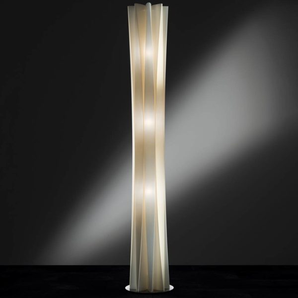 Slamp Bach lampe sur pied, hauteur 184 cm, or Slamp