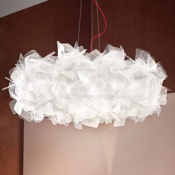 Slamp Clizia Pixel suspension câble rouge Ø 78 cm Slamp