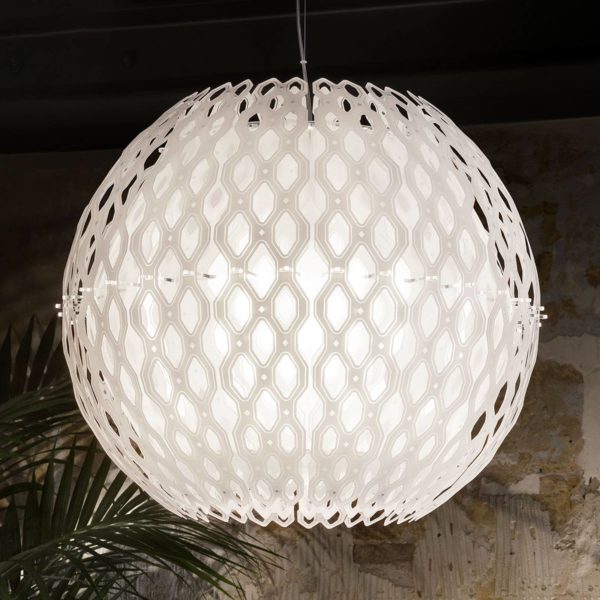 Slamp Charlotte Globe suspension en blanc Slamp