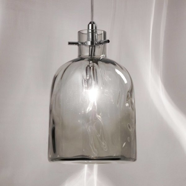 Selène Suspension design Bossa Nova gris fumé Selène
