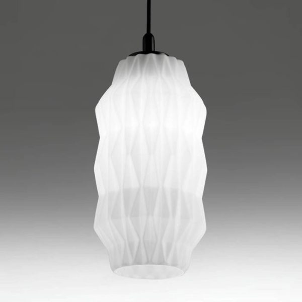 Selène Suspension Origami en verre
