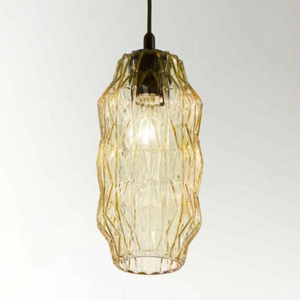 Selène Suspension Origami en verre