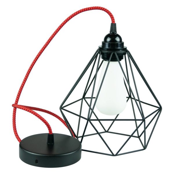 SEGULA Diamant suspension en noir et rouge Segula