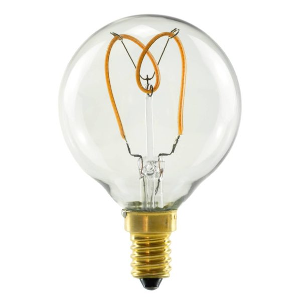Ampoule globe LED SEGULA E14 3.2W 2.200K à intensité variable claire Segula