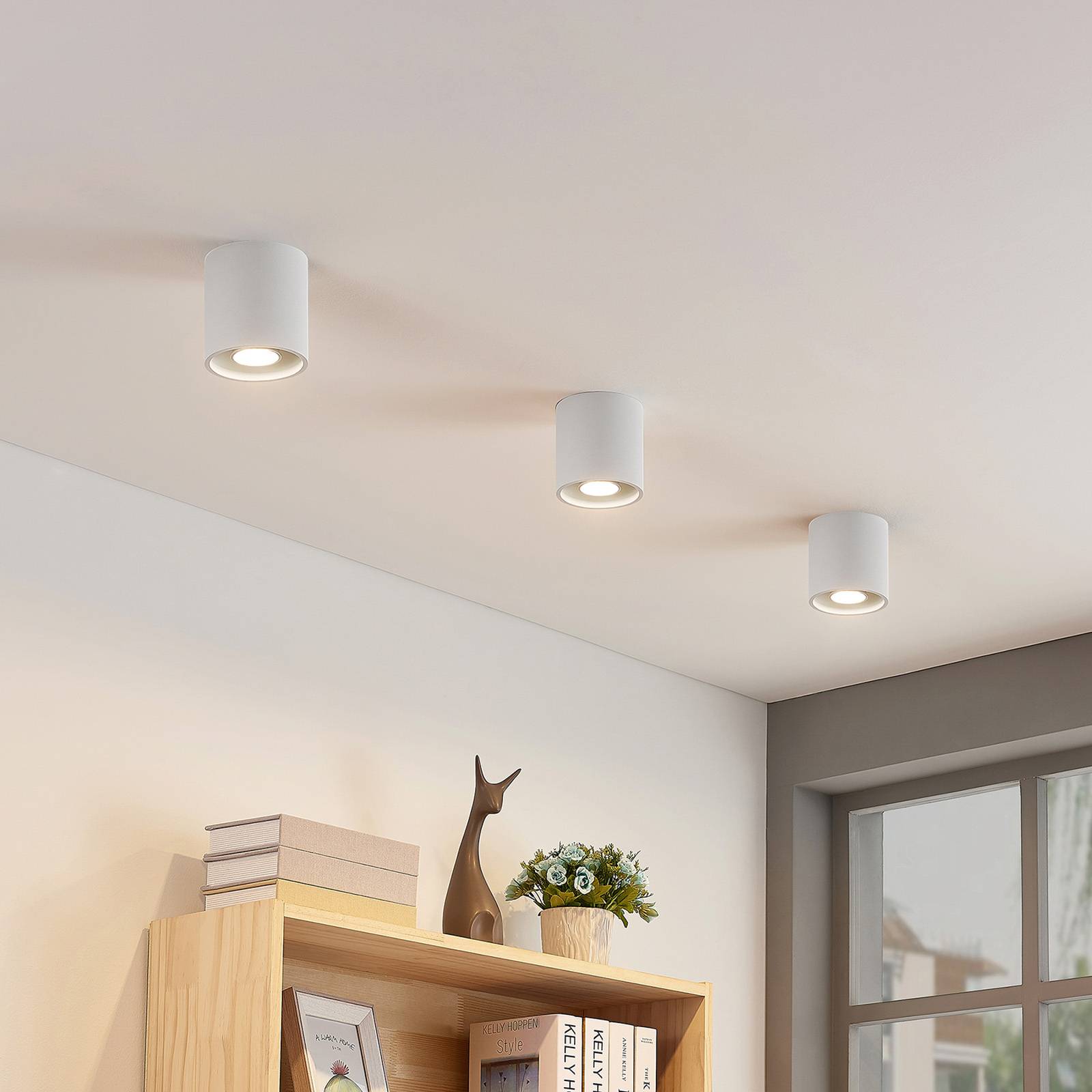 Lindby Parvin downlight en aluminium