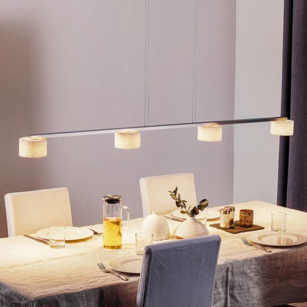 Serien Lighting Suspension rampe LED Reef en mousse céramique Serien Lighting