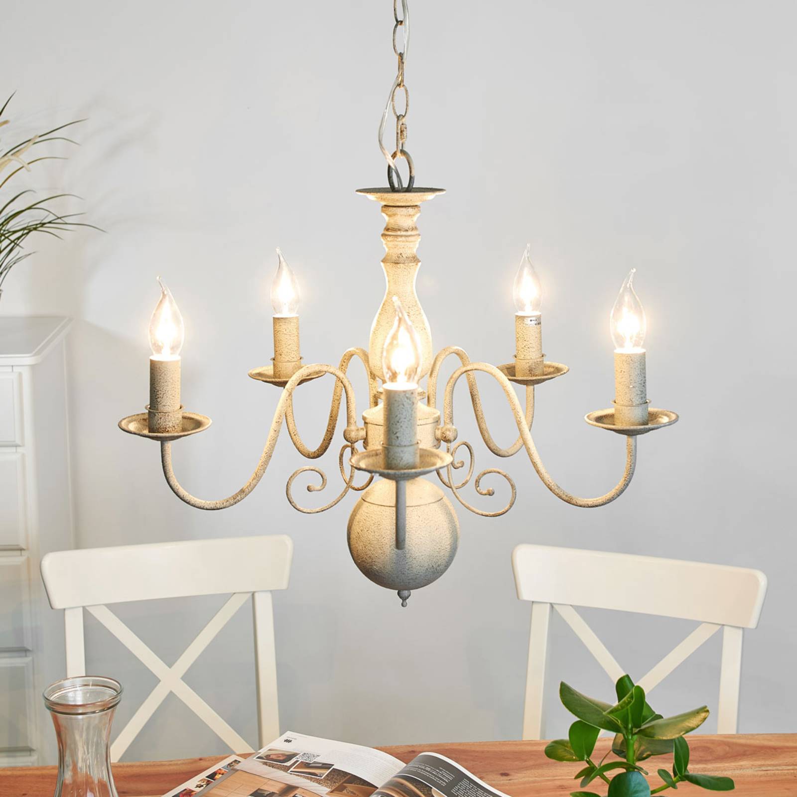 Searchlight Lustre Greythorne à 5 lampes Searchlight