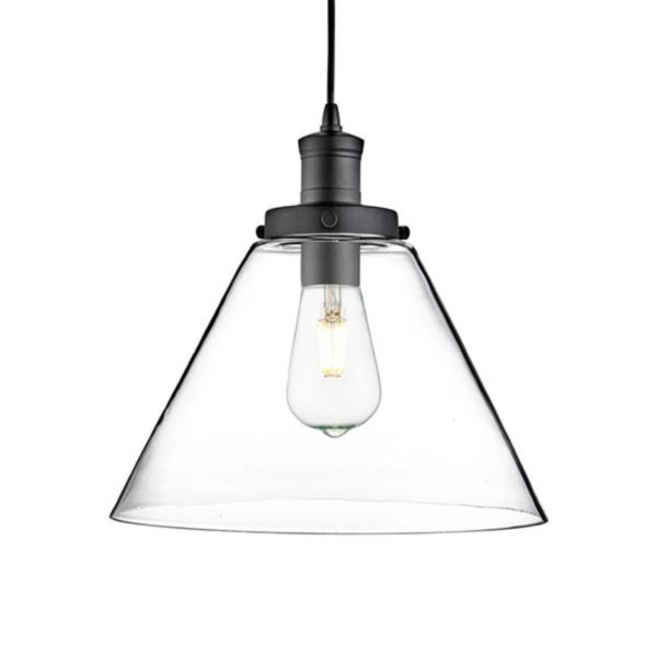 Searchlight Suspension en verre Pyramide moderne