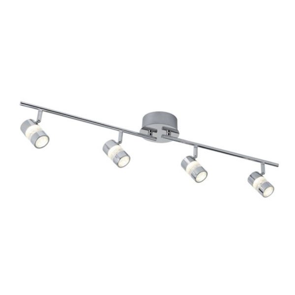 Searchlight Spot pour plafond LED Bubbles, IP44, à 4 lampes Searchlight