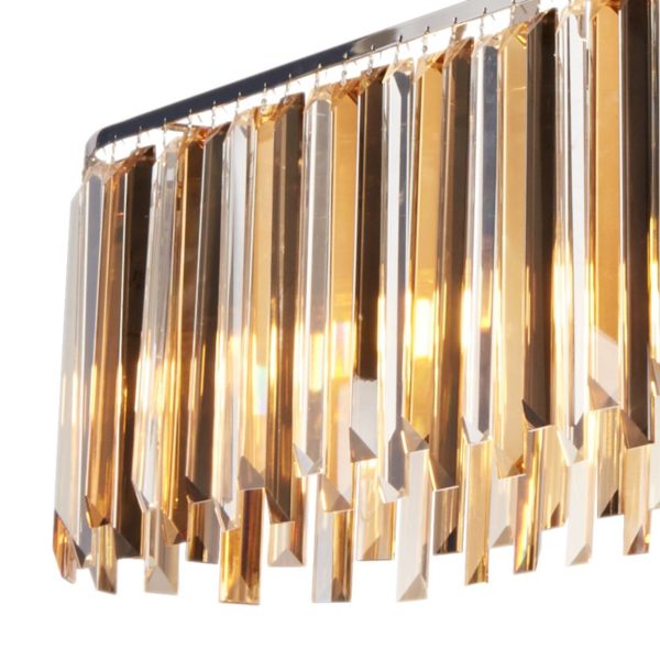 Searchlight Suspension Clarissa prismes en cristal