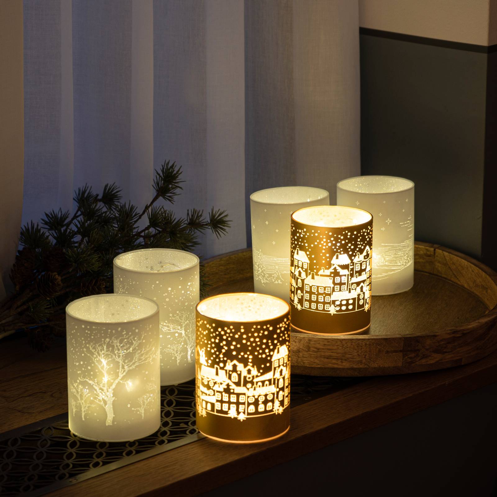 Sirius Bougie décorative LED Ava Town (set de 2)