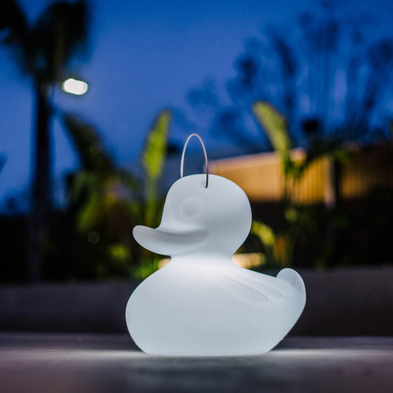 Goodnight Light Lampe designer LED DUCK-DUCK XL extérieur blanc Goodnight Light