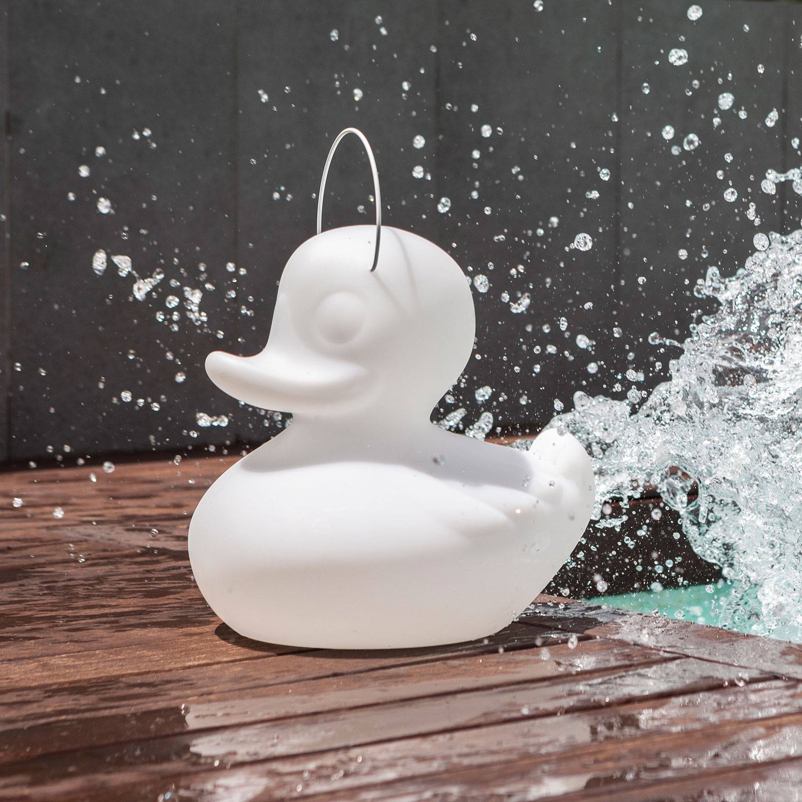 Goodnight Light Lampe designer LED DUCK-DUCK S extérieur blanc Goodnight Light