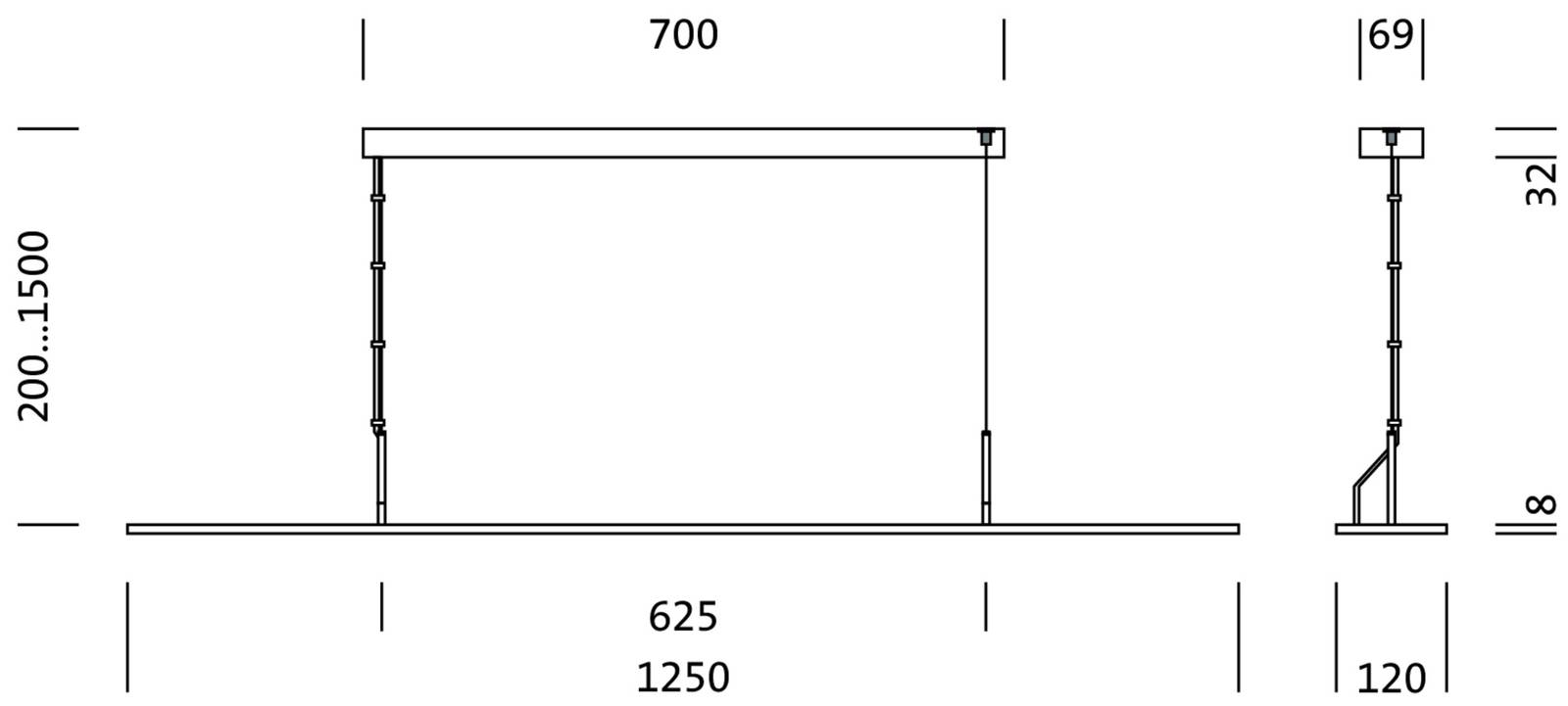 Siteco Arktika suspension LED BE DALI dimmable Siteco