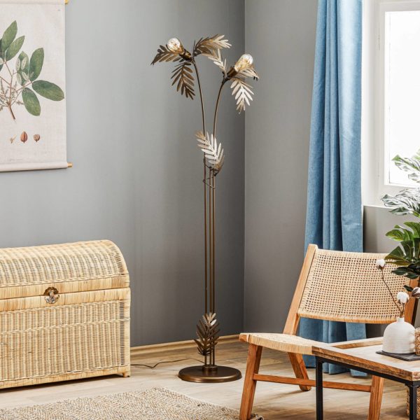 ONLI Lampadaire Dubaï aspect feuilles