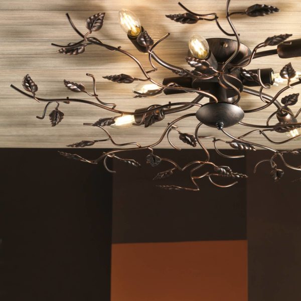 Euluna Plafonnier Cernecchio à 8 lampes