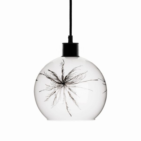 Euluna Suspension Boule Décor pissenlit latéral Ø 20cm Euluna