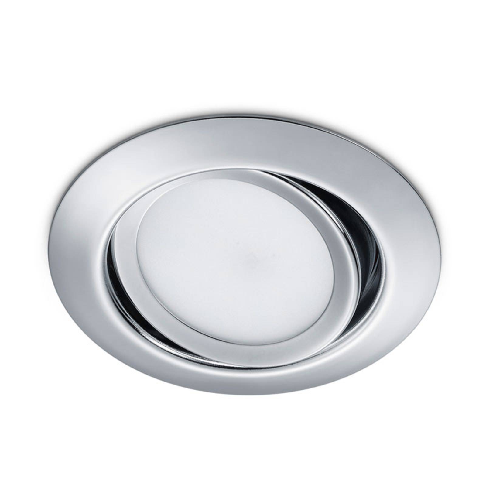 Trio Lighting Spot encastré LED Rila rond en chromé Trio Lighting