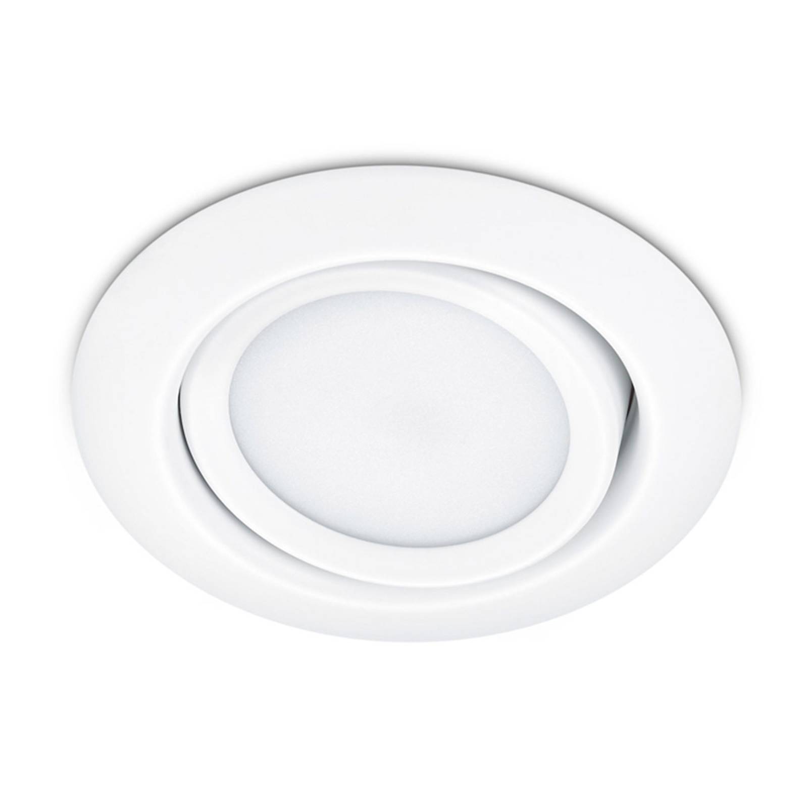 Trio Lighting Spot encastré LED Rila rond en blanc Trio Lighting