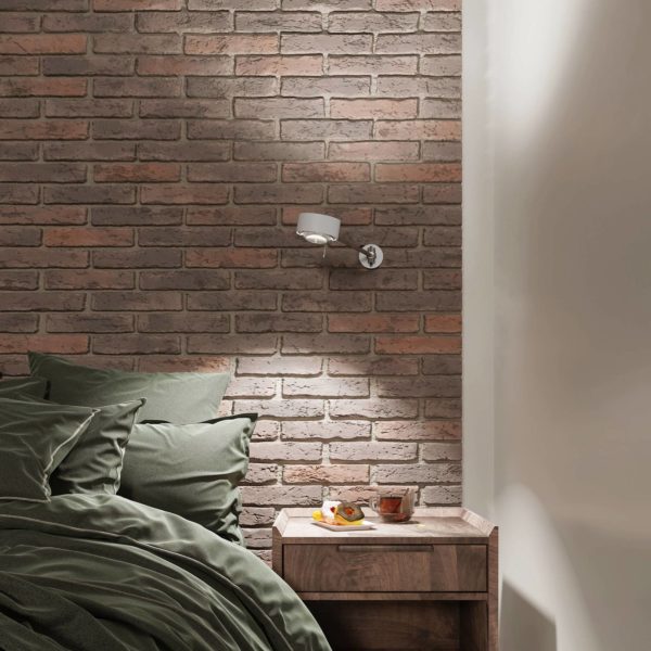 Top Light Puk Maxx Hotel LED, 30cm, lentilles transparentes, blanc mat Top Light