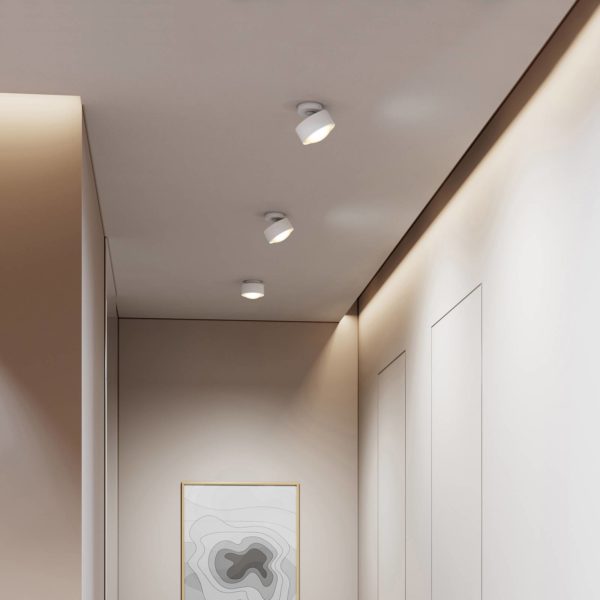 Top Light Puk Maxx Move G9 spot, lentille transparente, blanc mat/chromé Top Light