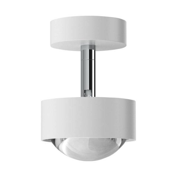 Top Light Puk Mini Turn spot LED lentille claire 1 lampe blanc mat Top Light