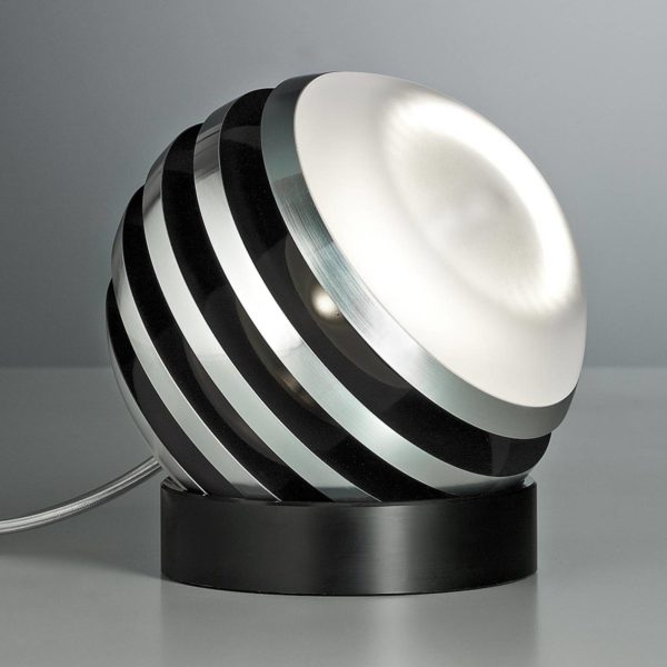 Tecnolumen Lampe à poser LED BULO noir Tecnolumen