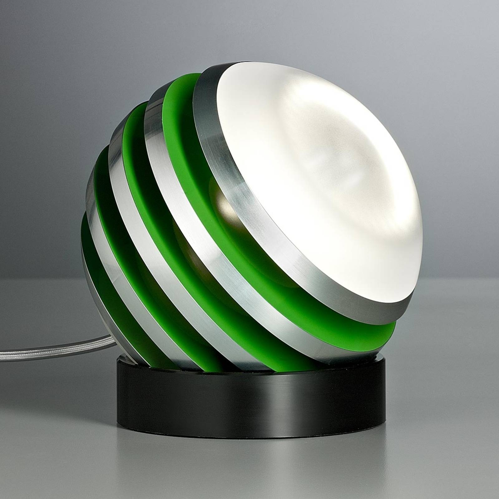 Tecnolumen Lampe à poser LED BULO verte Tecnolumen