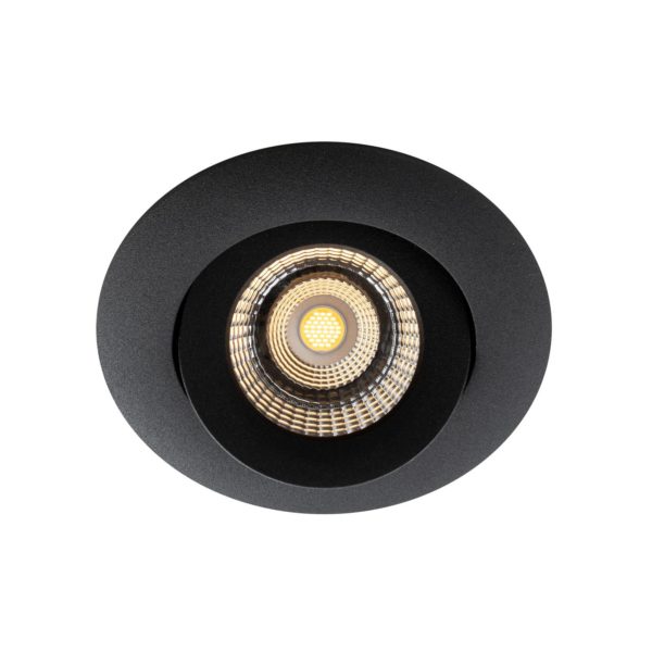 The Light Group SLC One 360° LED luminaire encastrable dim-to-warm noir The Light Group