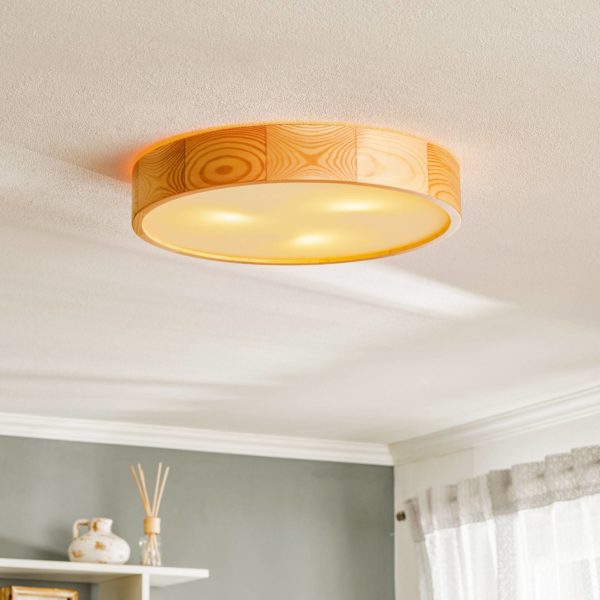 TEMAR LIGHTING Plafonnier Cleo en pin