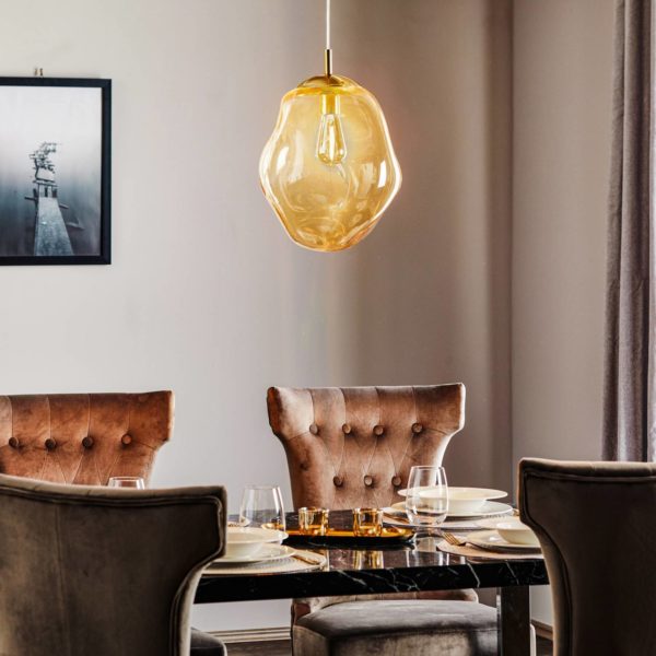 TK Lighting Suspension en verre Sol