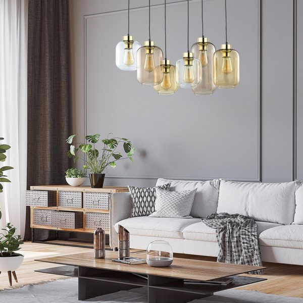 TK Lighting Suspension Marco Brown