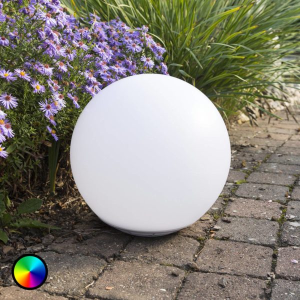 Heitronic Boule lumineuse LED Globo solaire flottante Heitronic