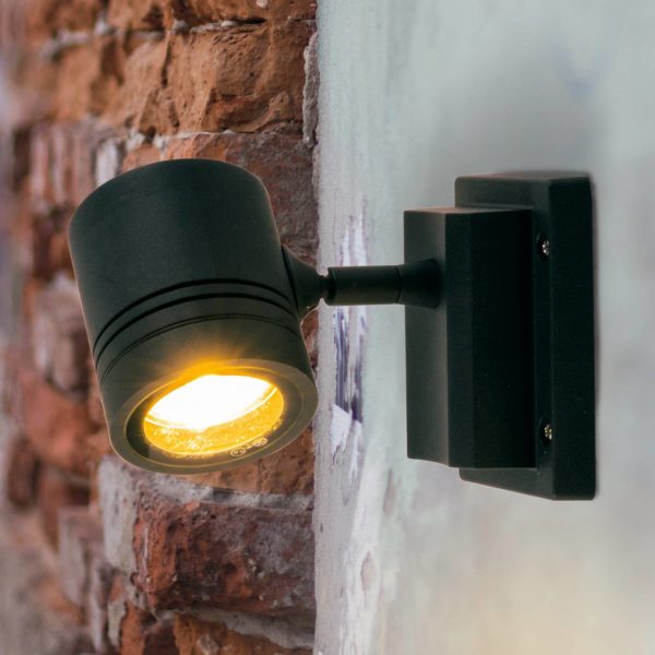 Heitronic Applique d'extérieur Borneo à 1 lampe et réglable Heitronic