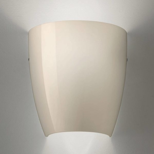 Vistosi Applique Dafne en verre glossy gris Vistosi