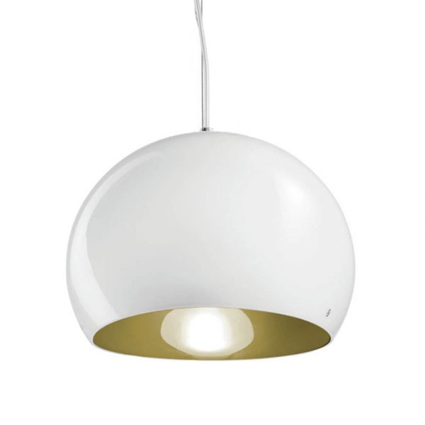 Vistosi Suspension Surface Ø 27 cm, E27 blanc/vieux vert Vistosi