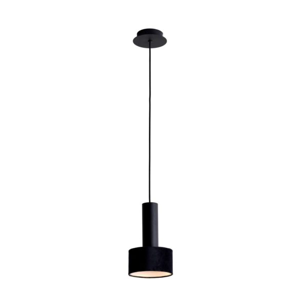 Viokef Suspension Arietta abat-jour velours, noir Viokef