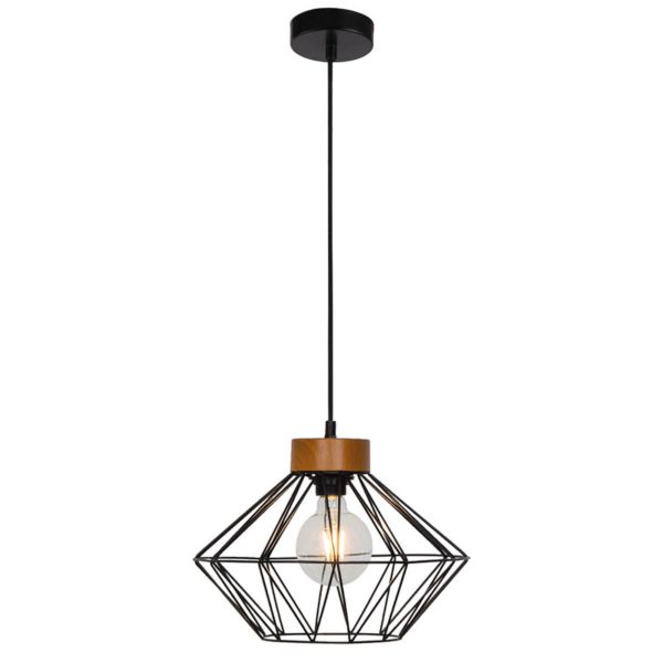 Viokef Suspension Vega avec un abat-jour cage Viokef