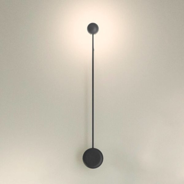 Vibia Applique LED Pin noire, éclairage indirect Vibia