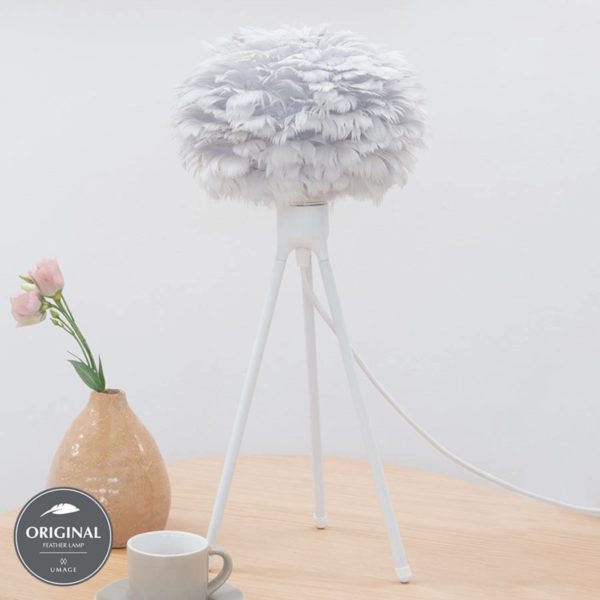 UMAGE Eos micro lampe à poser plumes gris UMAGE