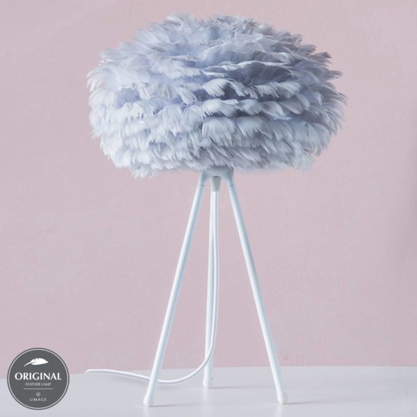 UMAGE Eos mini lampe à poser plumes gris UMAGE