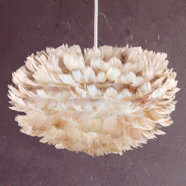 UMAGE Eos mini suspension à plumes brunes UMAGE