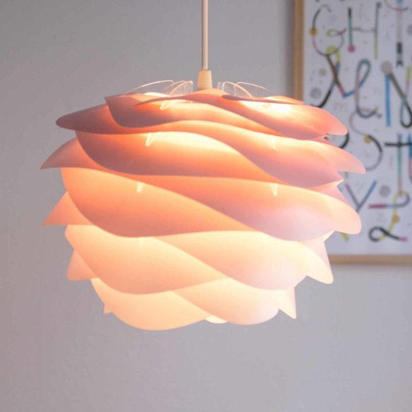 UMAGE Carmina Mini suspension rose/câble blanc UMAGE