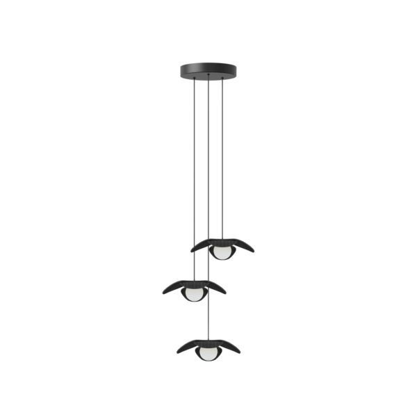 UMAGE Forget Me Not mini suspension à 3 lampes, chêne noir UMAGE