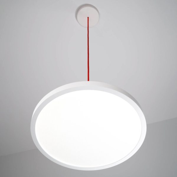 Waldmann Suspension LED VIVAA 2.0 Ø45cm câble rouge 3 000K Waldmann