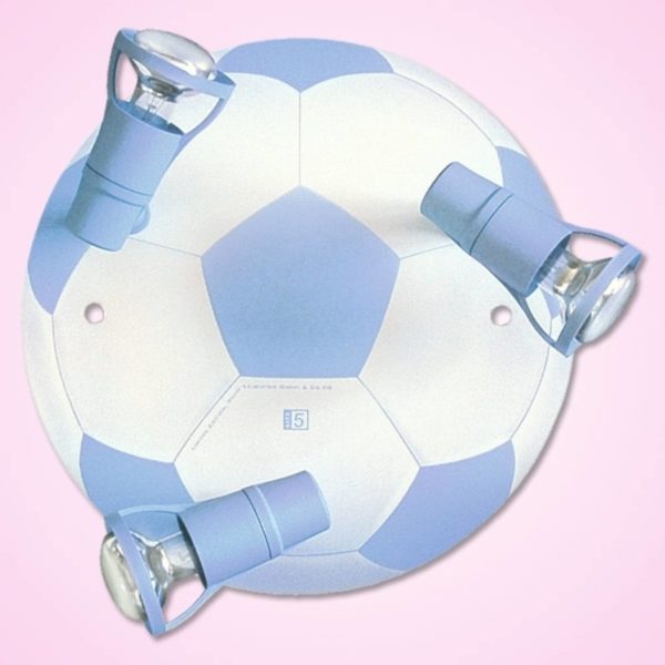 Waldi-Leuchten GmbH FUSSBALL – plafonnier bleu clair 3 lampes Waldi-Leuchten GmbH