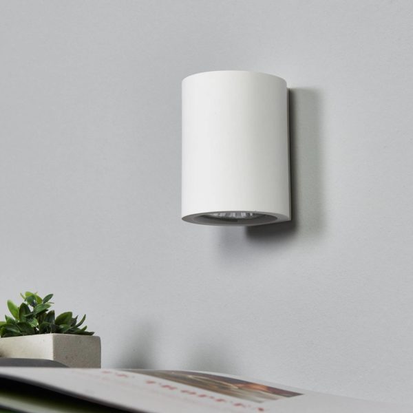 Lindby Applique blanche GU10 Miroslaw en plâtre LINDBY