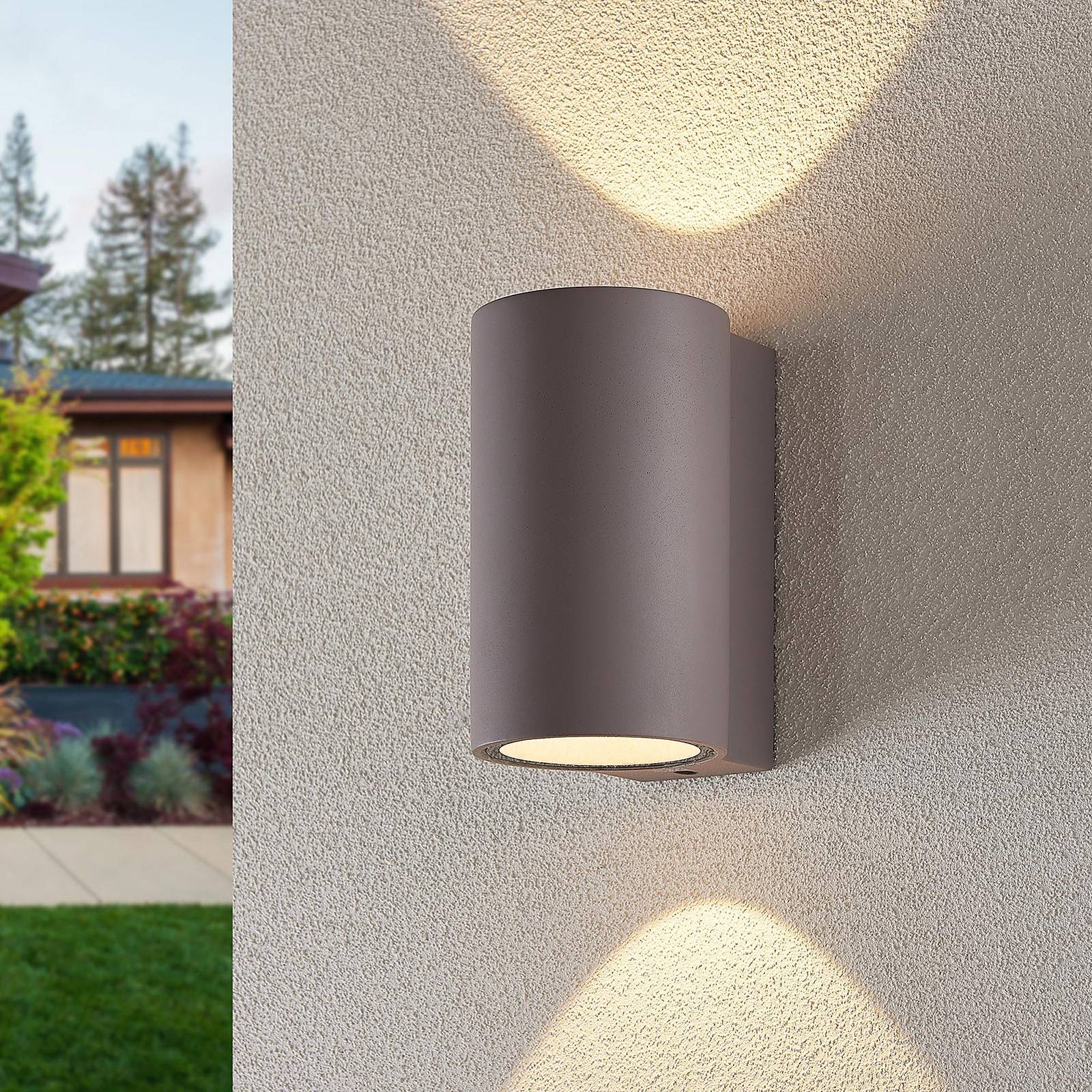 Lindby Applique d'extérieur LED Katalia béton