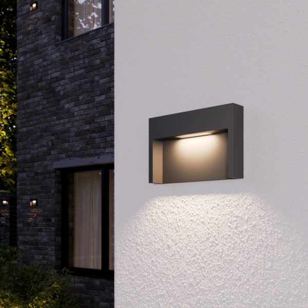 Lucande Applique d'extérieur LED encastrée Mitja 3 W IP65 LUCANDE