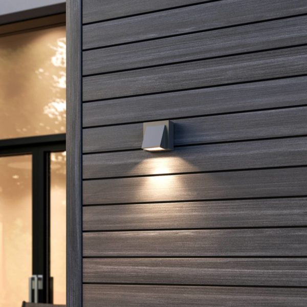 Lucande Applique d’extérieur LED Marik gris argenté LUCANDE